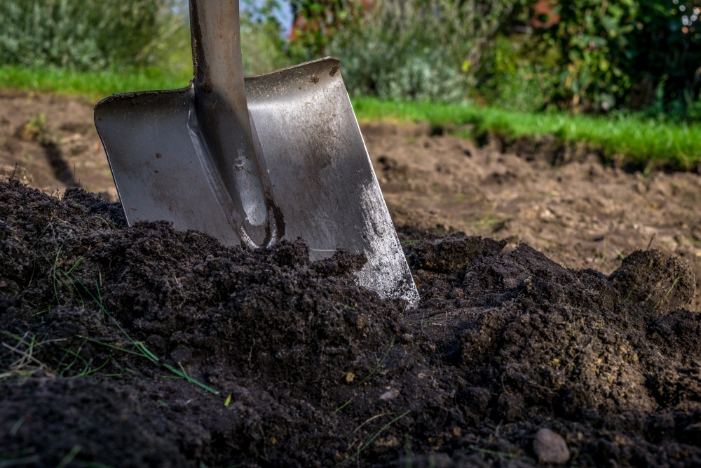 Roosenbeet Bodenvorbereitung